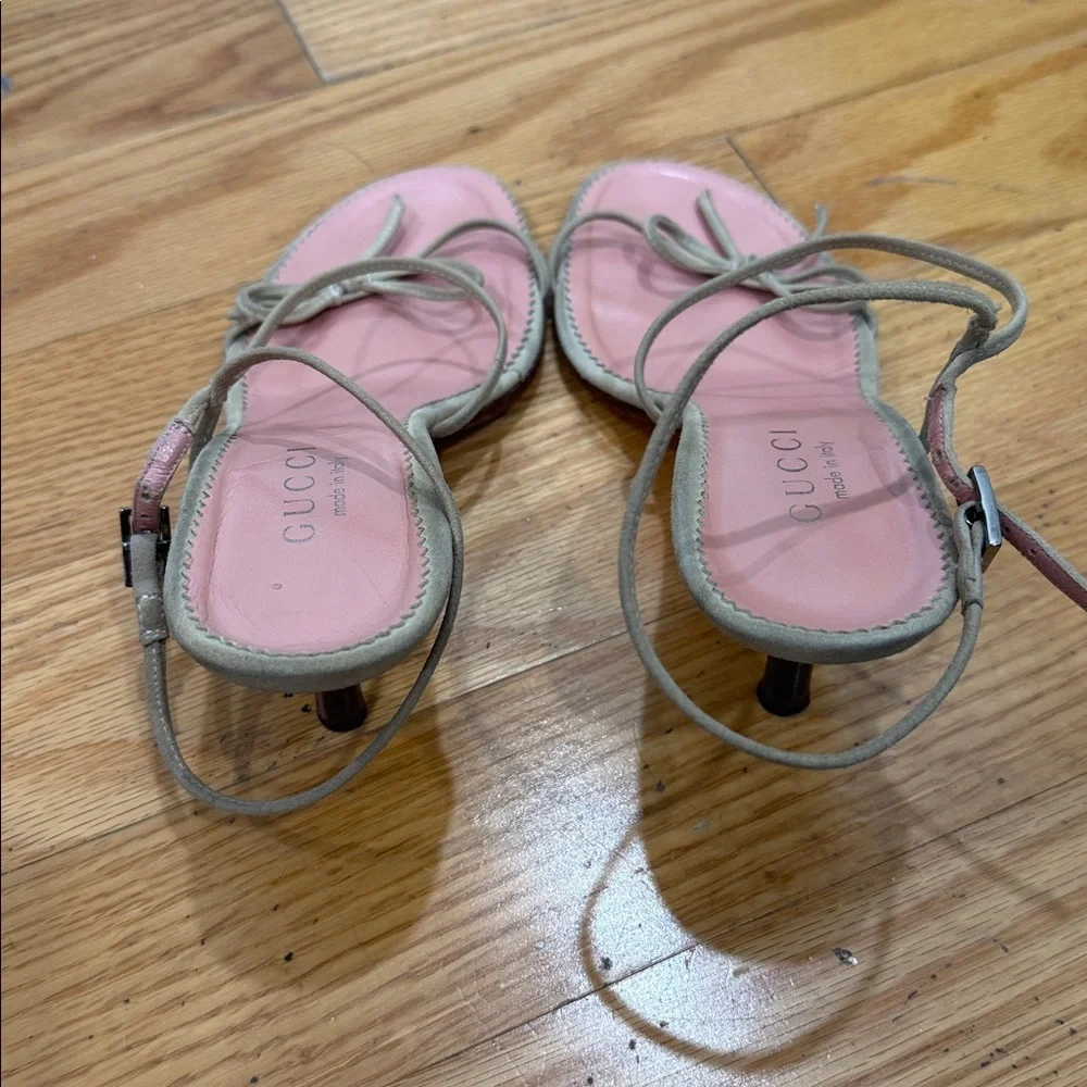 RARE Tom Ford Gucci Suede Bow Sandals - Picture 4 of 6